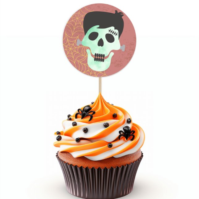 Pegatina de fiesta de Halloween de Frankenstein Mo (Subido por el creador)