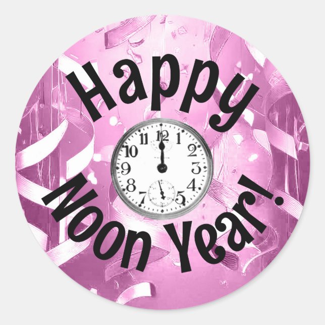 Pegatina de Fiesta de la Noche Rosa (Anverso)