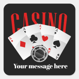 Pegatina de fiesta de mensajes para agregar al Cas