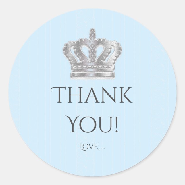 Pegatina de Fiesta de príncipe azul de la cosecha  (Anverso)