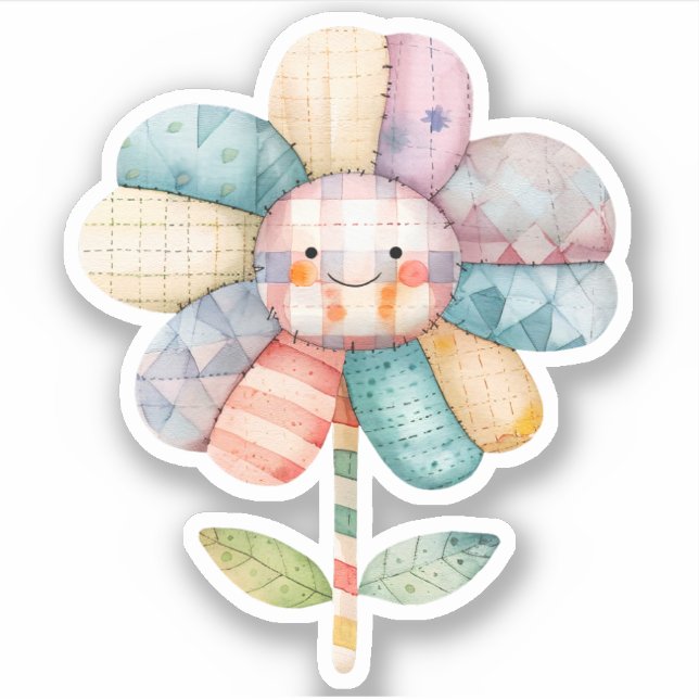 Pegatina de flor de Scrapbooking (Anverso)