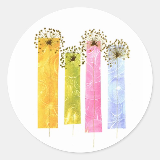 pegatina de flores (Anverso)