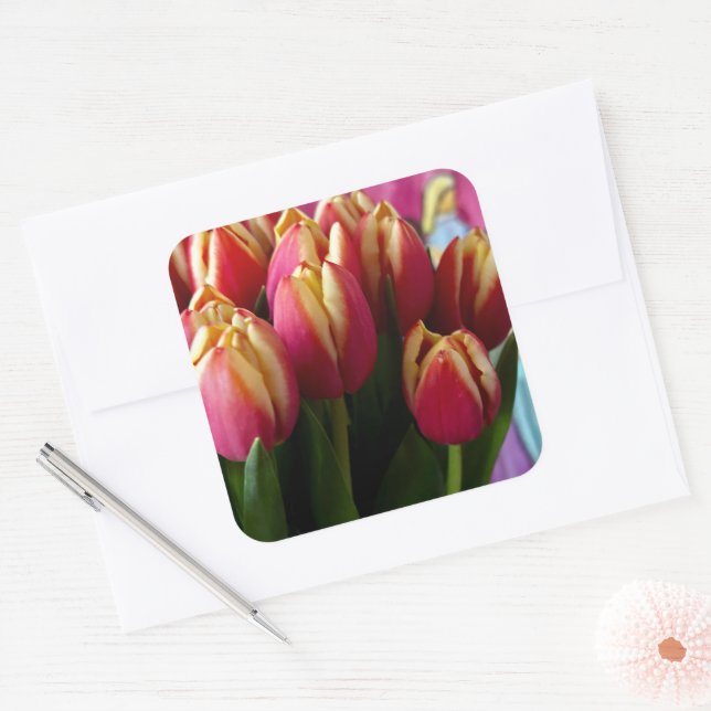 Pegatina de flores (Sobre)