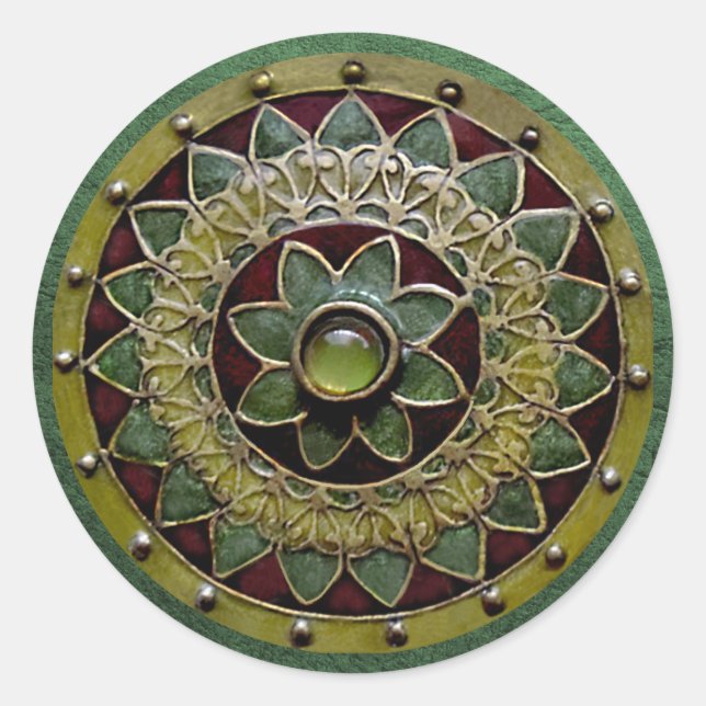 Pegatina de Flores de Irlanda (Anverso)