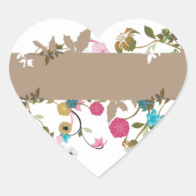 Pegatina de flores de Japón (Anverso)