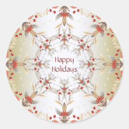 Pegatina de flores de vacaciones modernas