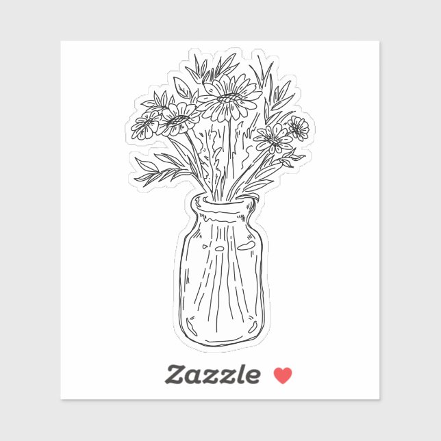 Pegatina de flores picadas (Hoja)