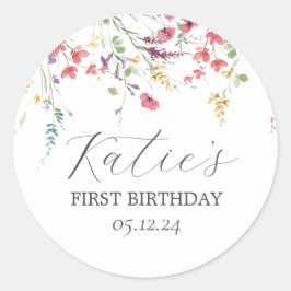 Pegatina de flores silvestres, Pegatina de cumplea