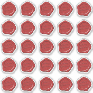 Pegatina de foca de cera navideña