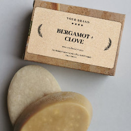 Pegatina de fondo de Kraft personalizado para etiq