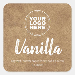 Pegatina de fondo de la etiqueta de la vela del lo