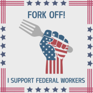 Pegatina de Fork Off