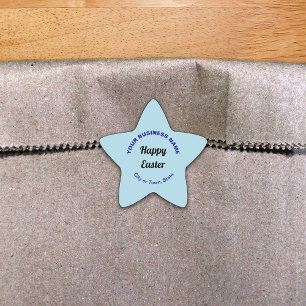 Pegatina de forma estrella de negocios de Pascua a