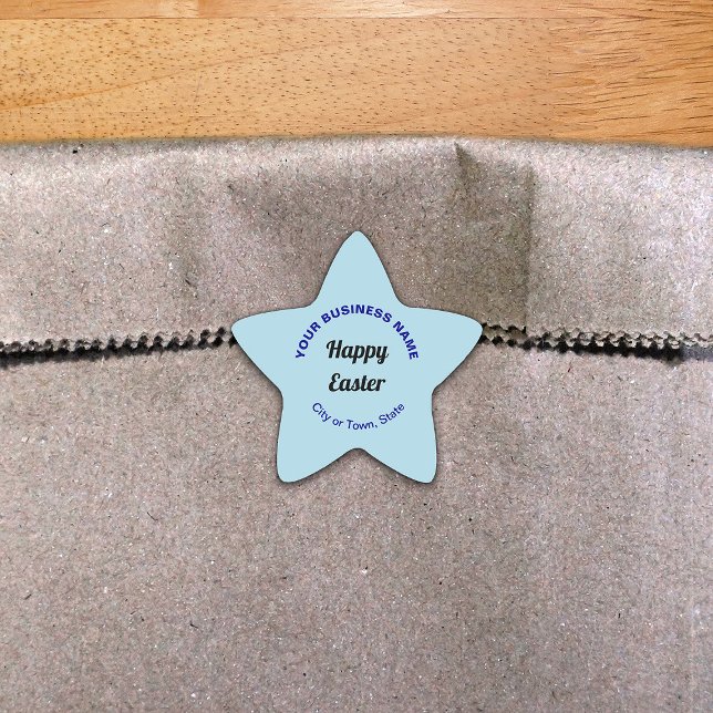 Pegatina de forma estrella de negocios de Pascua a (Subido por el creador)