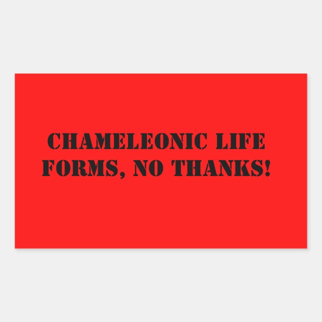 Pegatina de formularios de vida Chameleonic (Anverso)