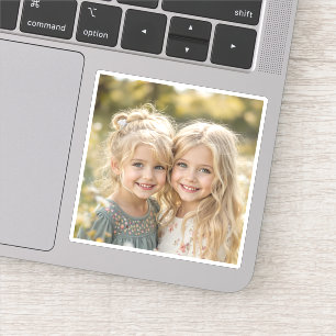 Pegatina de foto personalizada de la familia