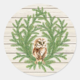 Pegatina de fotografía de Country Rustic Wood