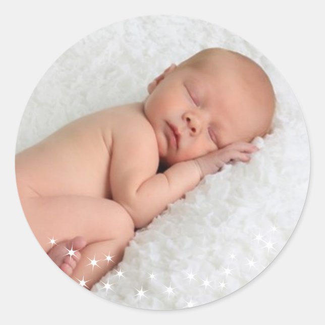 Pegatina de fotografía de feriado por las luces es (Anverso)