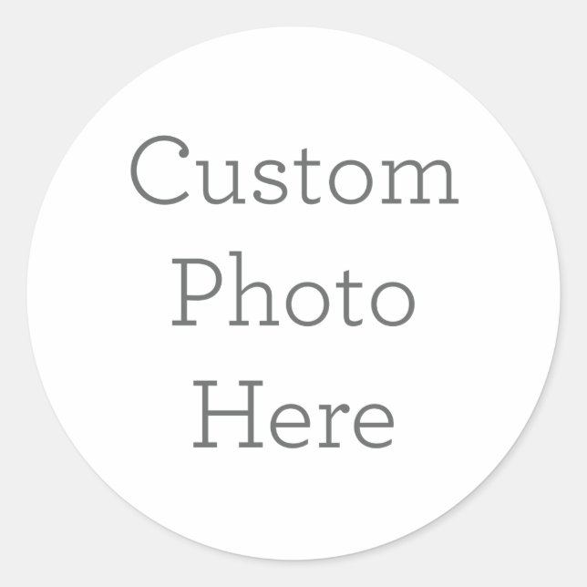 Pegatina de fotografía personalizado (Anverso)