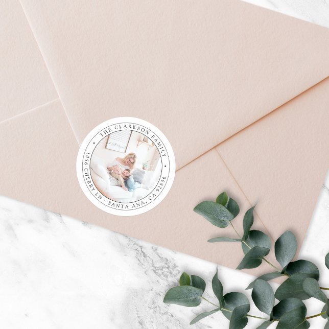 Pegatina de fotografías redondas clásicas de direc (Subido por el creador)