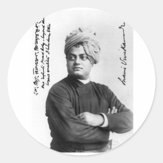Pegatina de fotos de Swami Vivekananda 1893