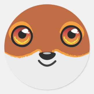 Pegatina de Fox feliz