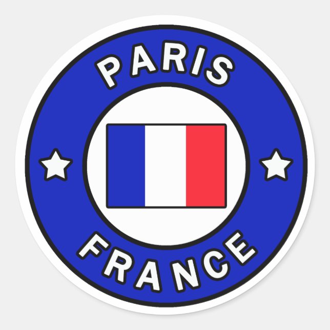 Pegatina de Francia de París (Anverso)