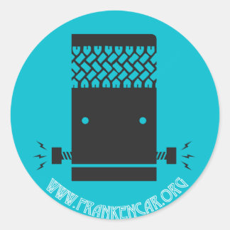 Pegatina de Frankencar con sitio web
