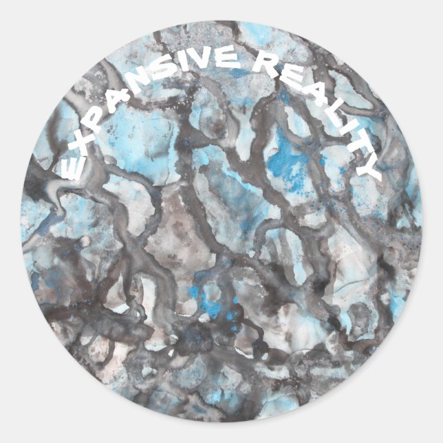 Pegatina de frecuencias creativas -REALIDAD EXPANS (Anverso)