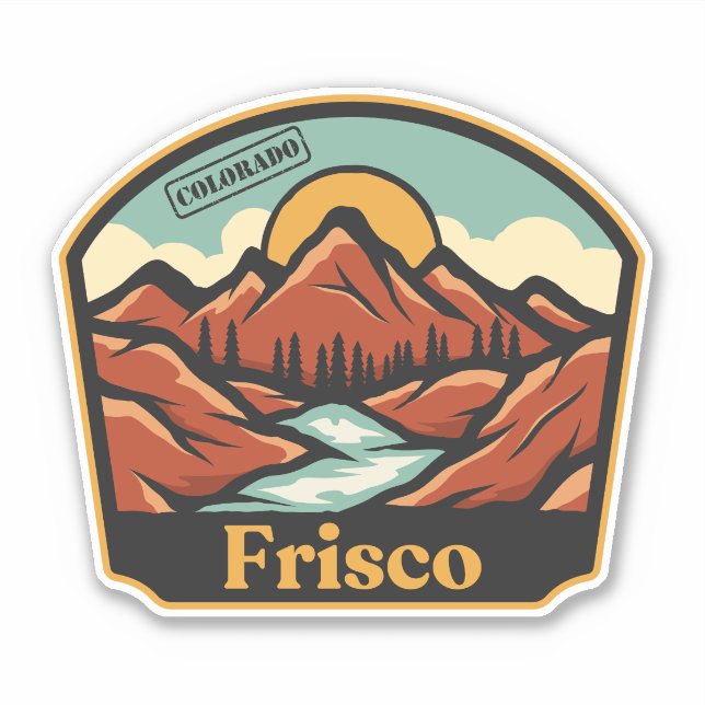 Pegatina de Frisco, Colorado (Anverso)