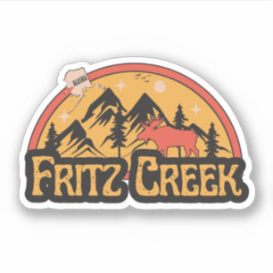 Pegatina de Fritz Creek, Alaska