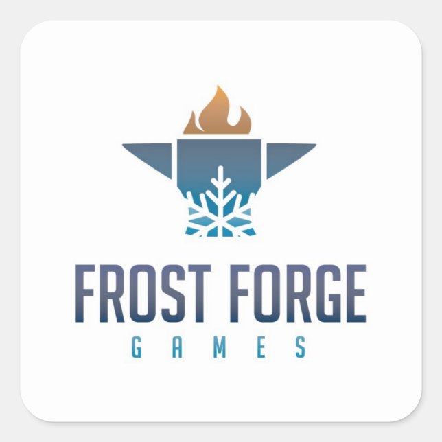 Pegatina de Froge Forge Games Square (Anverso)