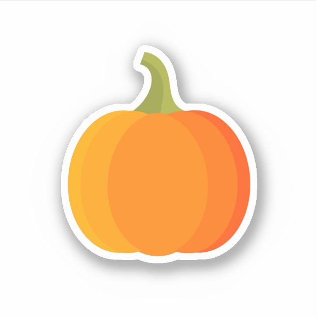 Pegatina de fruta de calabaza (Anverso)