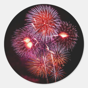 Pegatina de fuegos artificiales