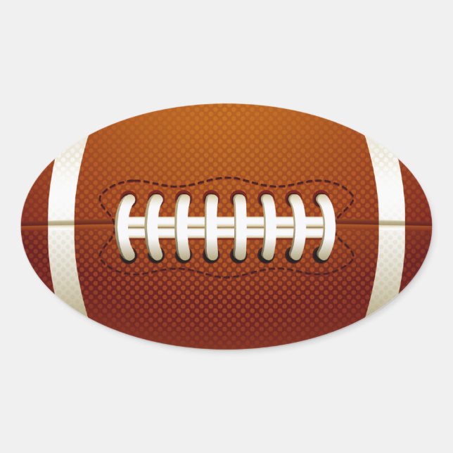 Pegatina de Fútbol de Oval (Anverso)