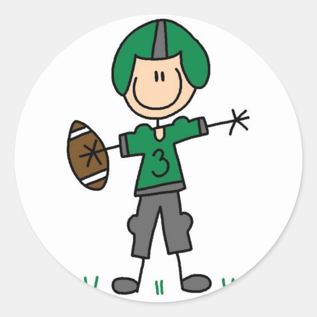 Pegatina de fútbol deportivo (Anverso)