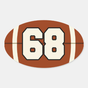 Pegatina de fútbol número 68