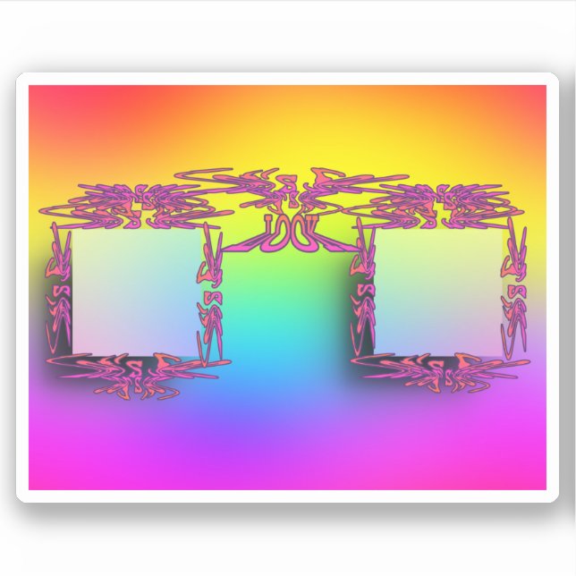 PEGATINA de Gafas Fancy (Anverso)