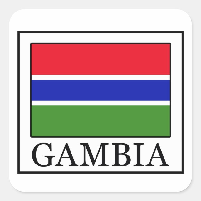 Pegatina de Gambia (Anverso)