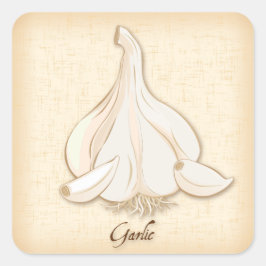Pegatina de Garlic Square