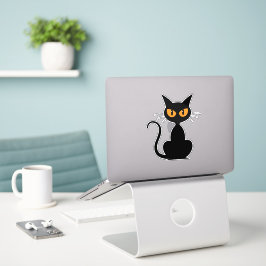Pegatina de gato adorable