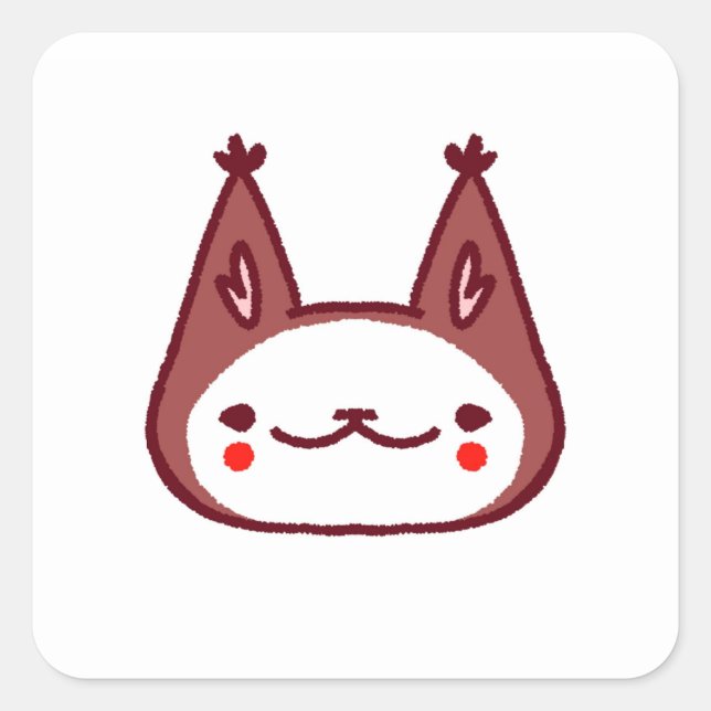 Pegatina de gato de payaso (Anverso)