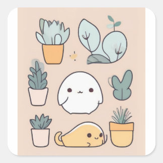 Pegatina de gato suave y suave