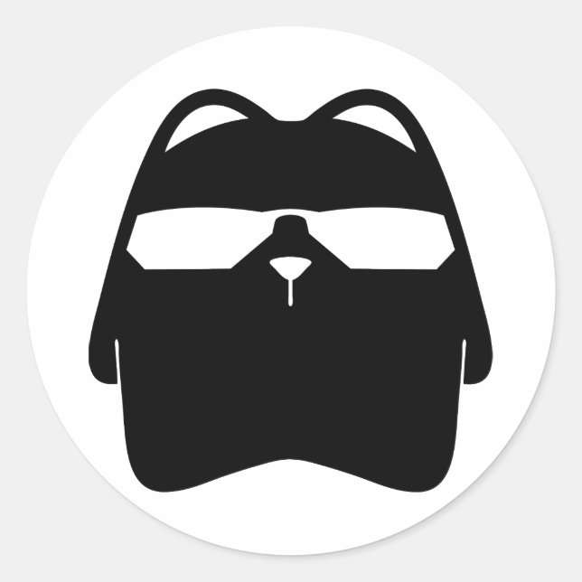 Pegatina de gatos de Guay, agente secreto Chubbs, (Anverso)