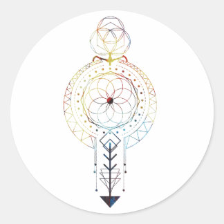 Pegatina de geometría sagrada