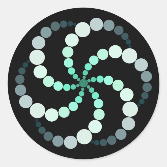 Pegatina de geometría sagrada (Anverso)