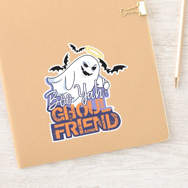 Pegatina de Ghost Boo Yah Ghoul Friend ID847 (Cuaderno)