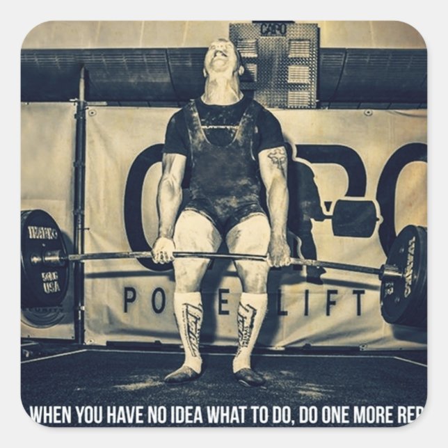 Pegatina de Gimnasio de Construcción de Cuerpo Mot (Anverso)