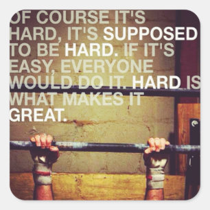 Pegatina de Gimnasio de Construcción de Cuerpo Mot