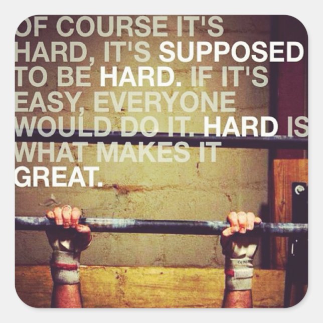 Pegatina de Gimnasio de Construcción de Cuerpo Mot (Anverso)